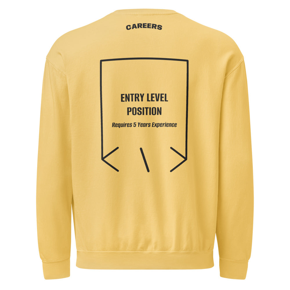 Entry Level Position — Butter Black back mockup