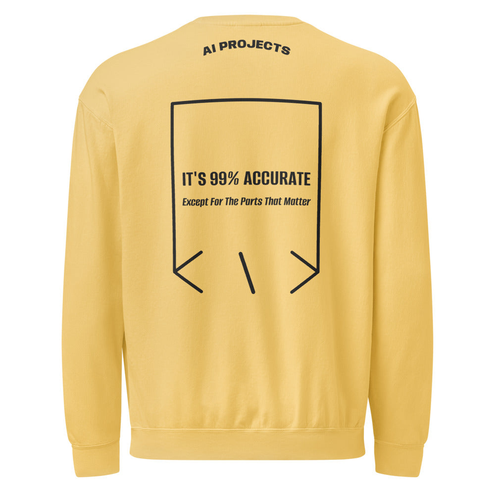 It's 99% Accurate — Butter Black back mockup
