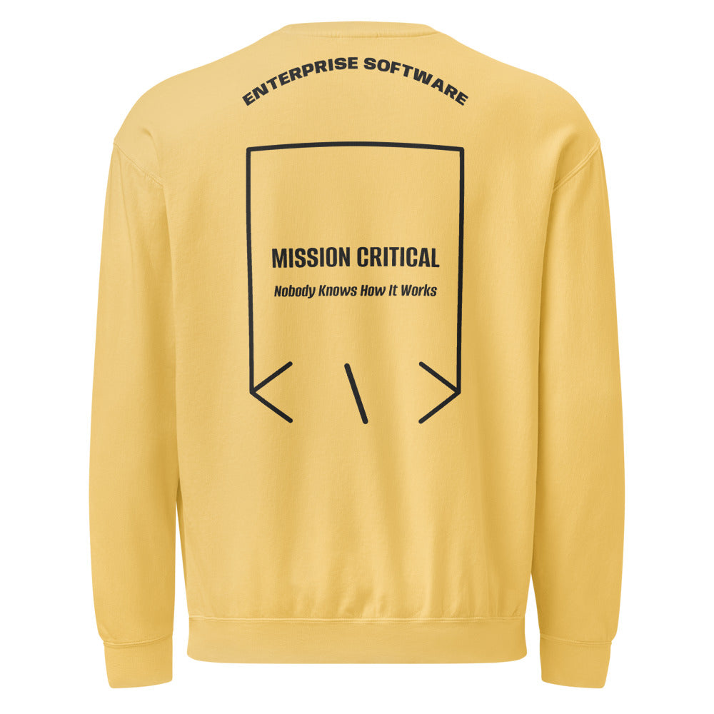 Mission Critical — Butter Black back mockup