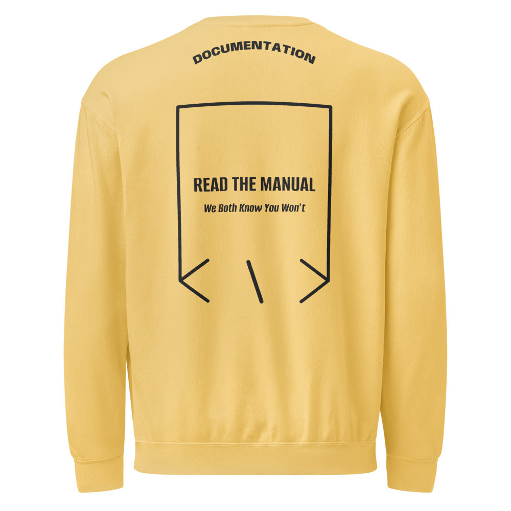 Read The Manual — Butter Black back mockup
