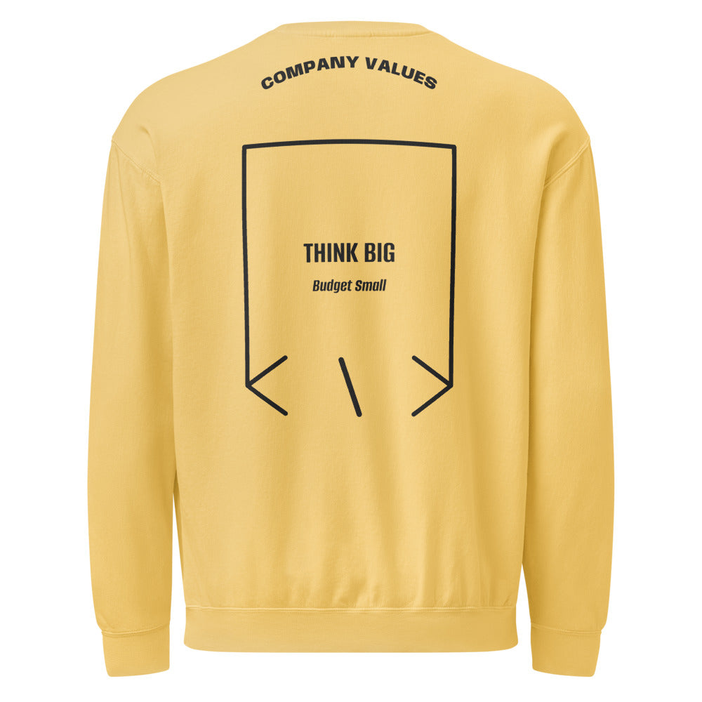 Think Big — Butter Black back mockup