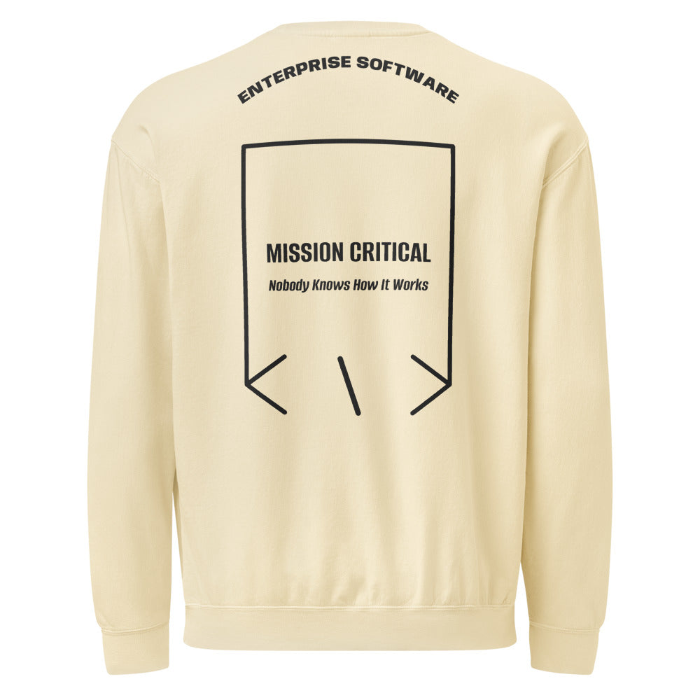 Mission Critical — Ivory Black back mockup