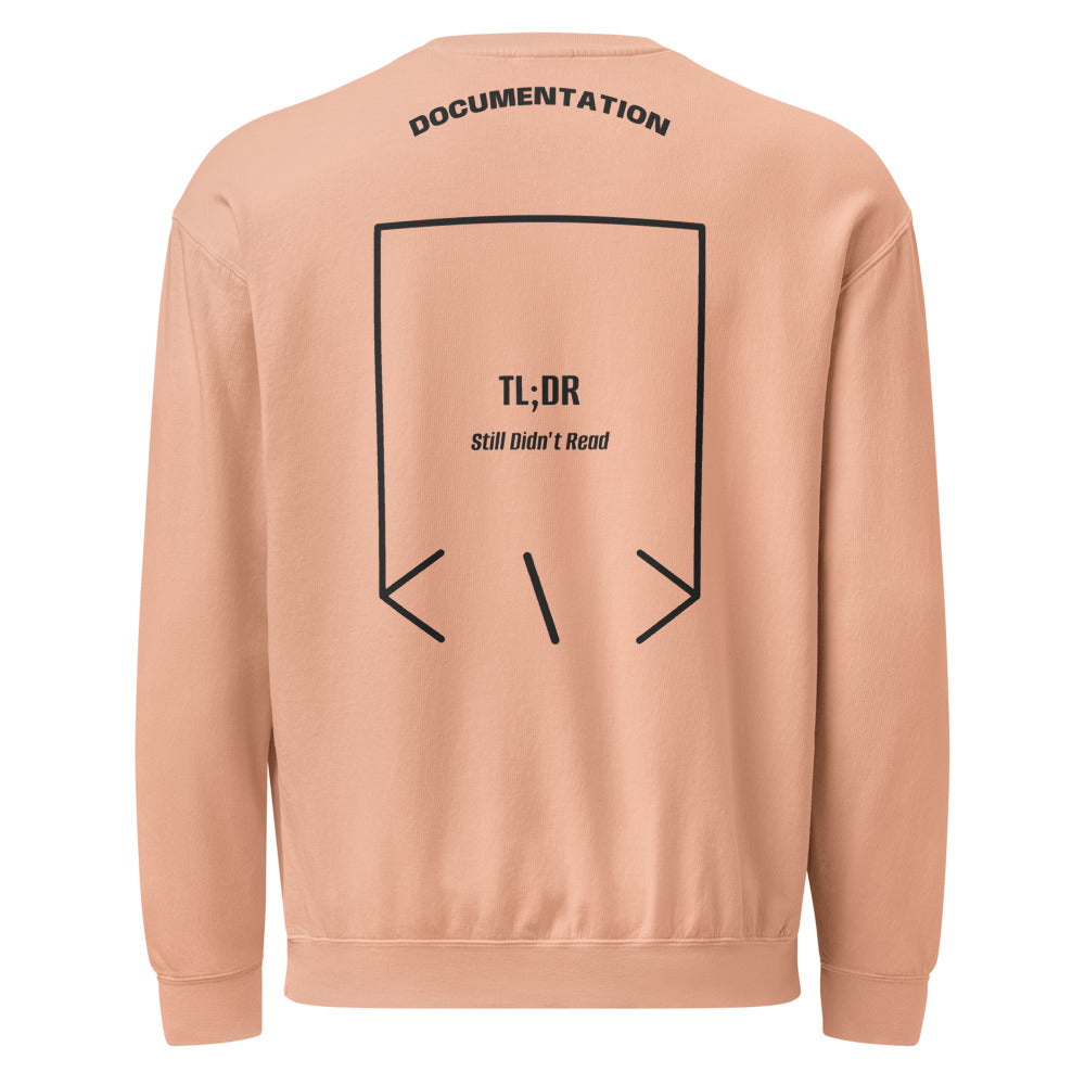 TL;DR — Peachy Black back mockup