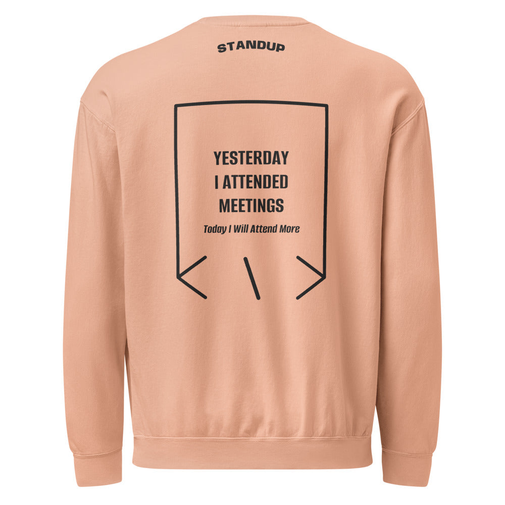 Yesterday I Attended Meetings — secondary back mockup