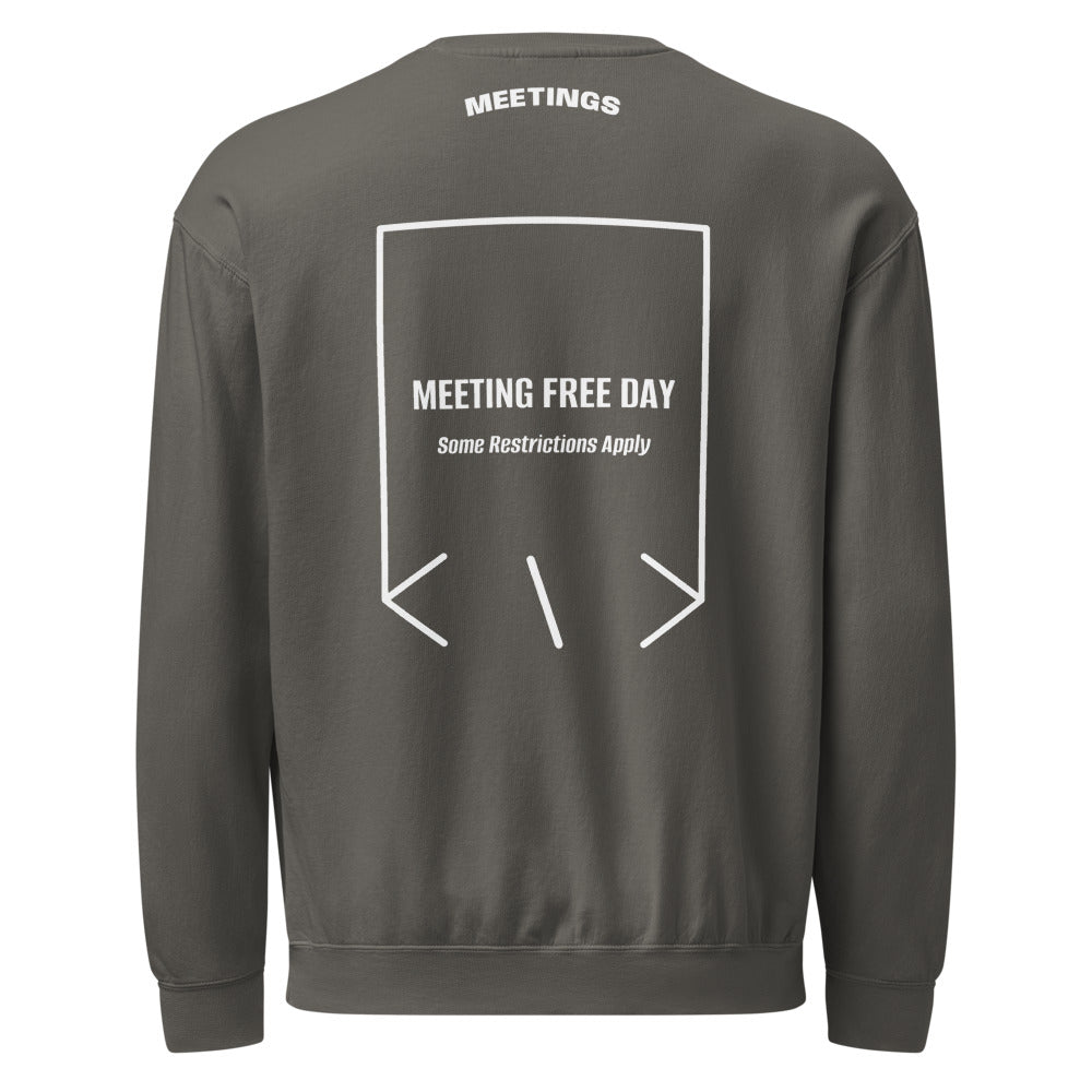Meeting Free Day — Pepper White back mockup