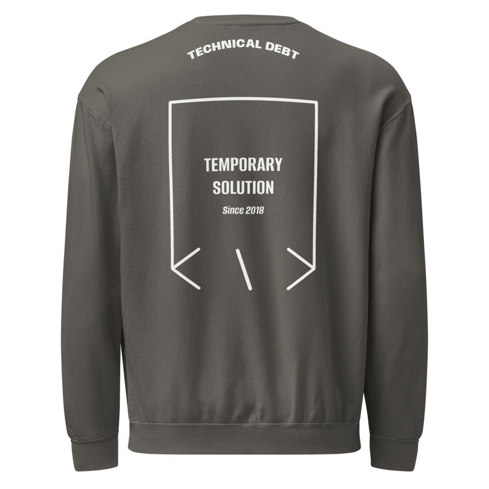 Temporary Solution — Pepper White back mockup