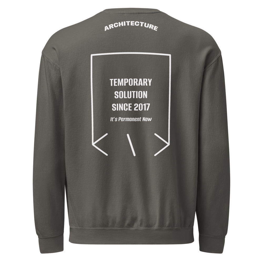 Temporary Solution Since 2017 — Pepper White back mockup
