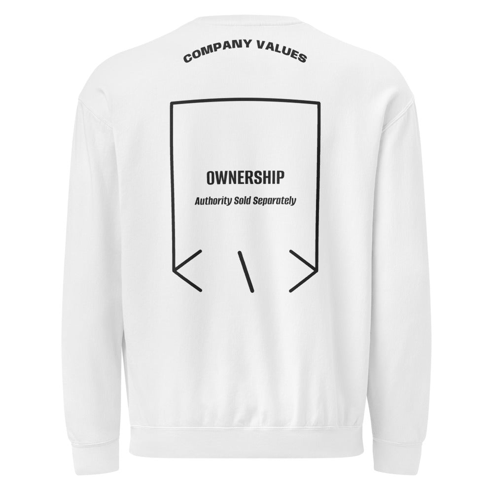 Ownership — White Black back mockup