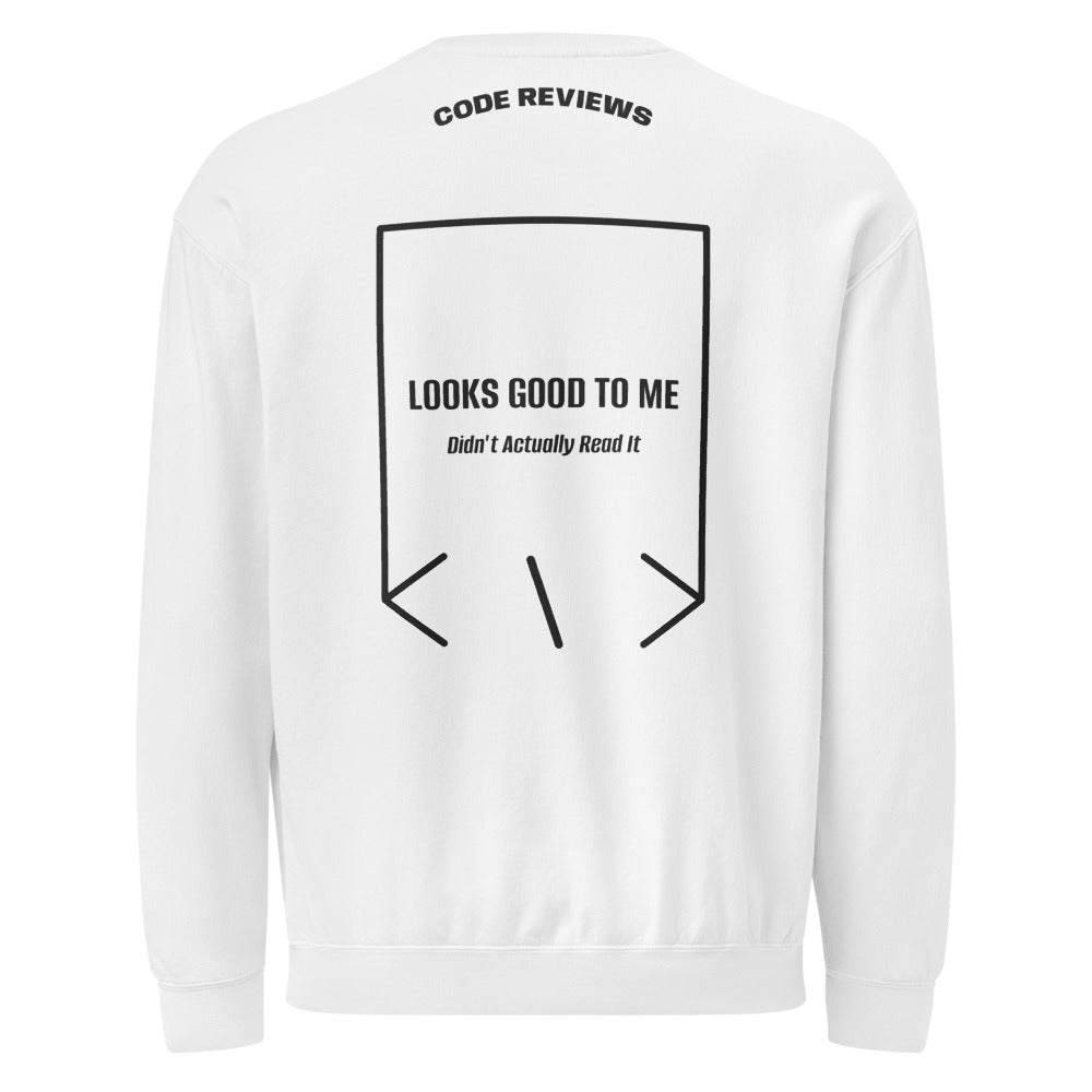 Looks Good To Me — White Black back mockup