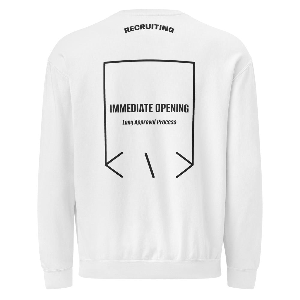 Immediate Opening — secondary back mockup