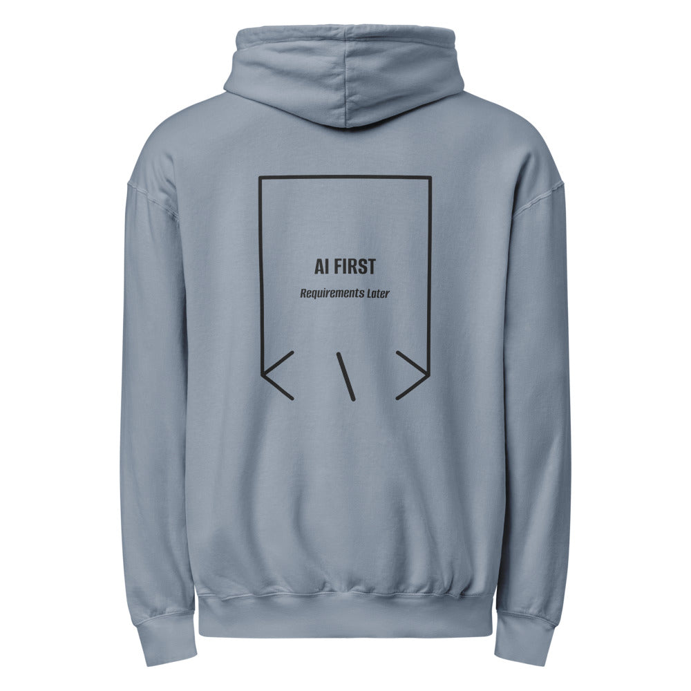 AI First — secondary back mockup