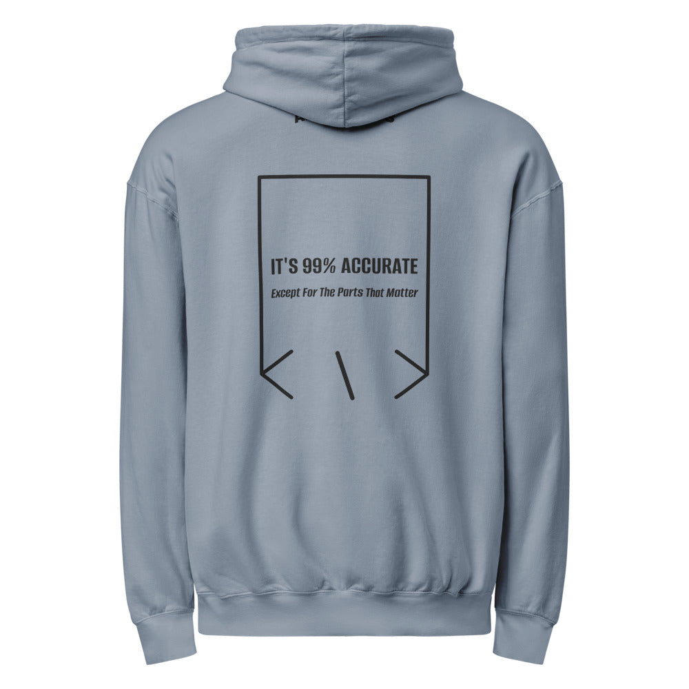 It's 99% Accurate — Blue Jean Black back mockup