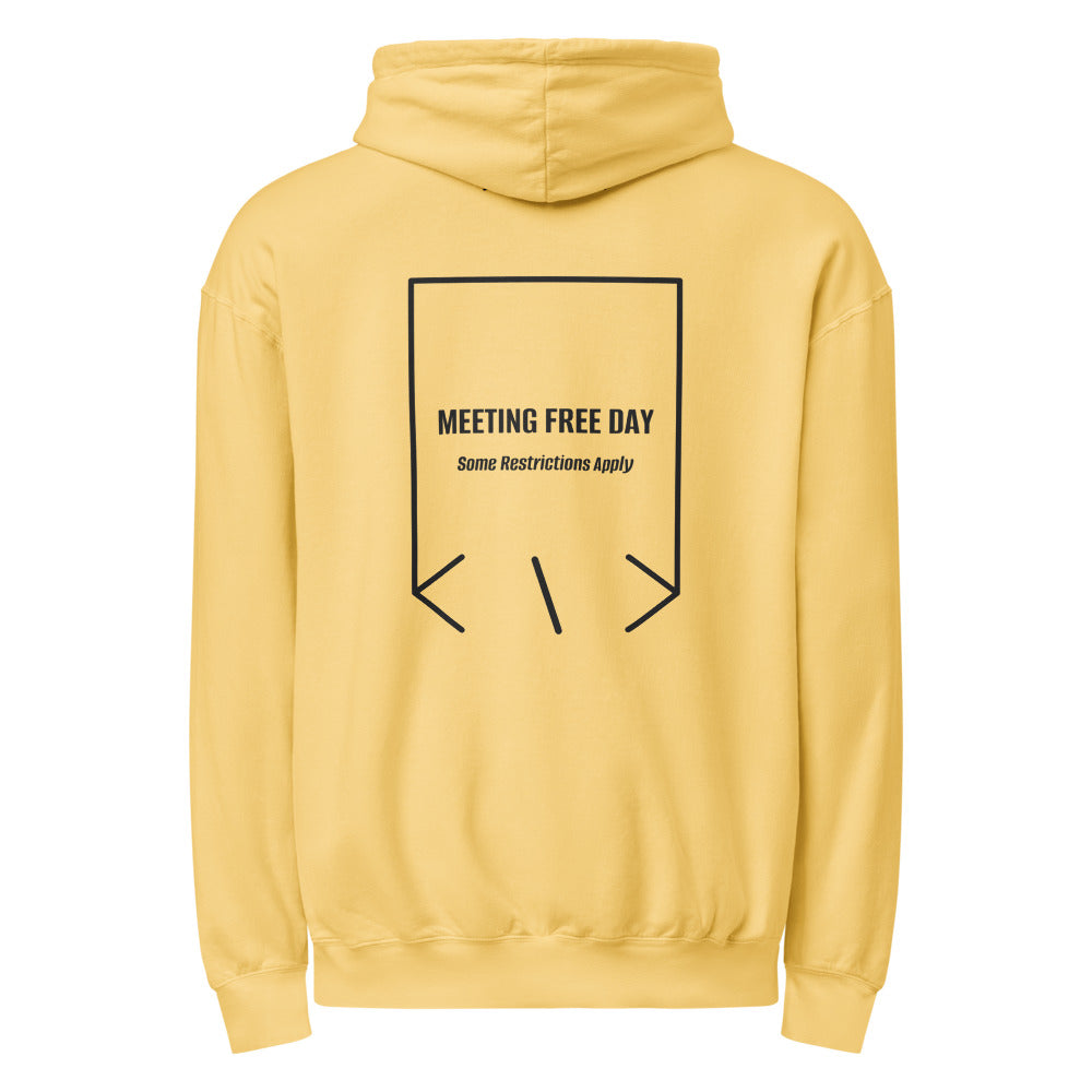 Meeting Free Day — secondary back mockup