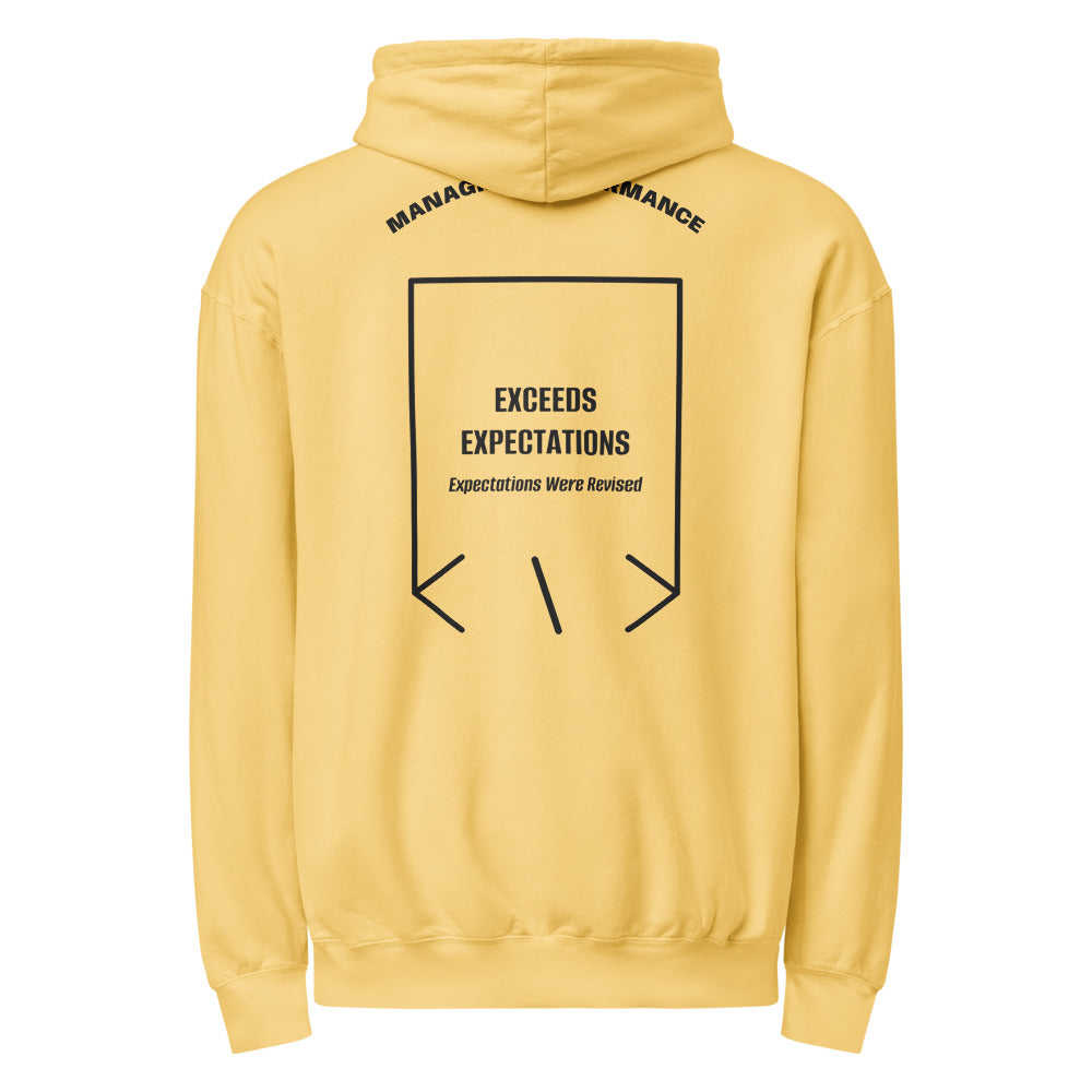 Exceeds Expectations — Butter Black back mockup
