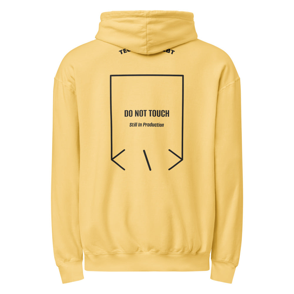 Do Not Touch — Butter Black back mockup