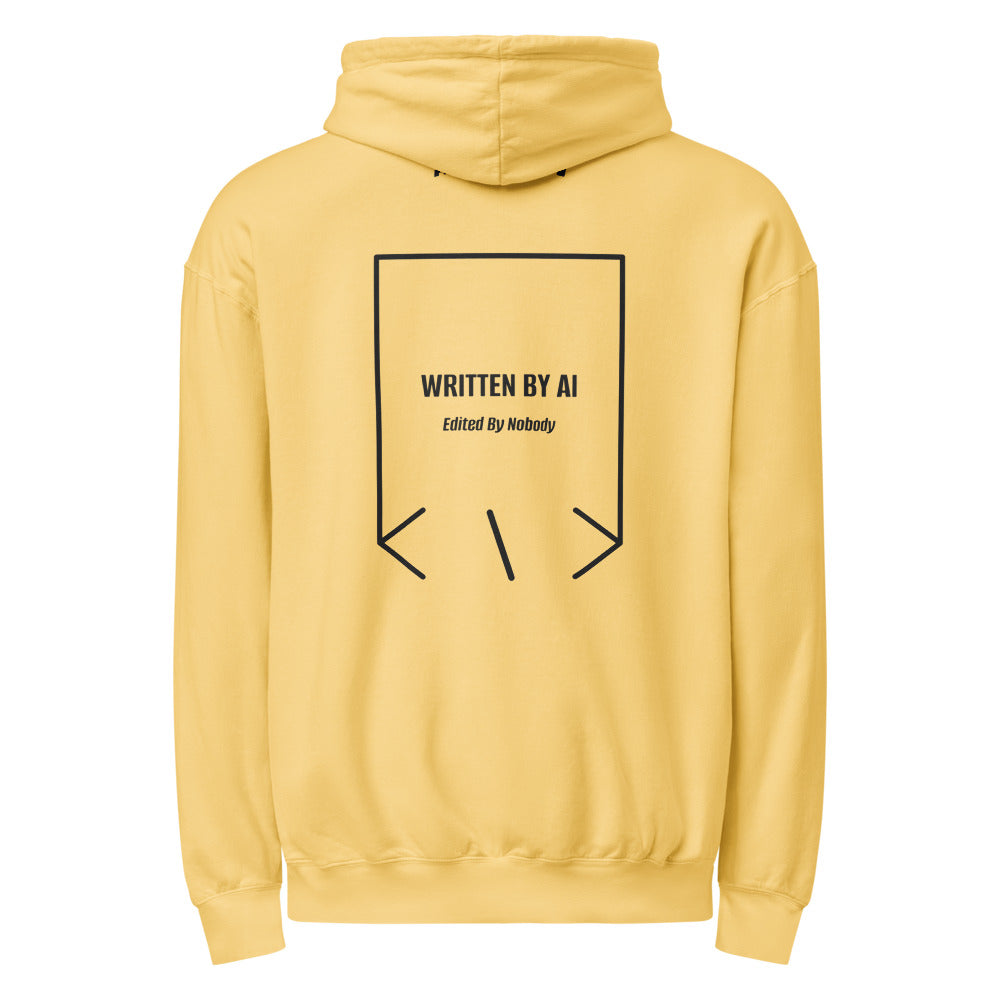 Written By AI — Butter Black back mockup
