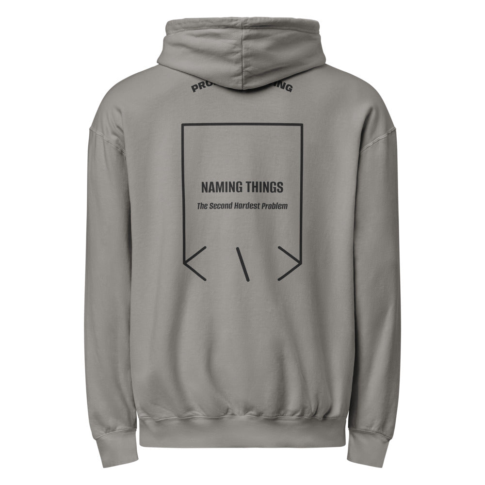 Naming Things — Grey Black back mockup