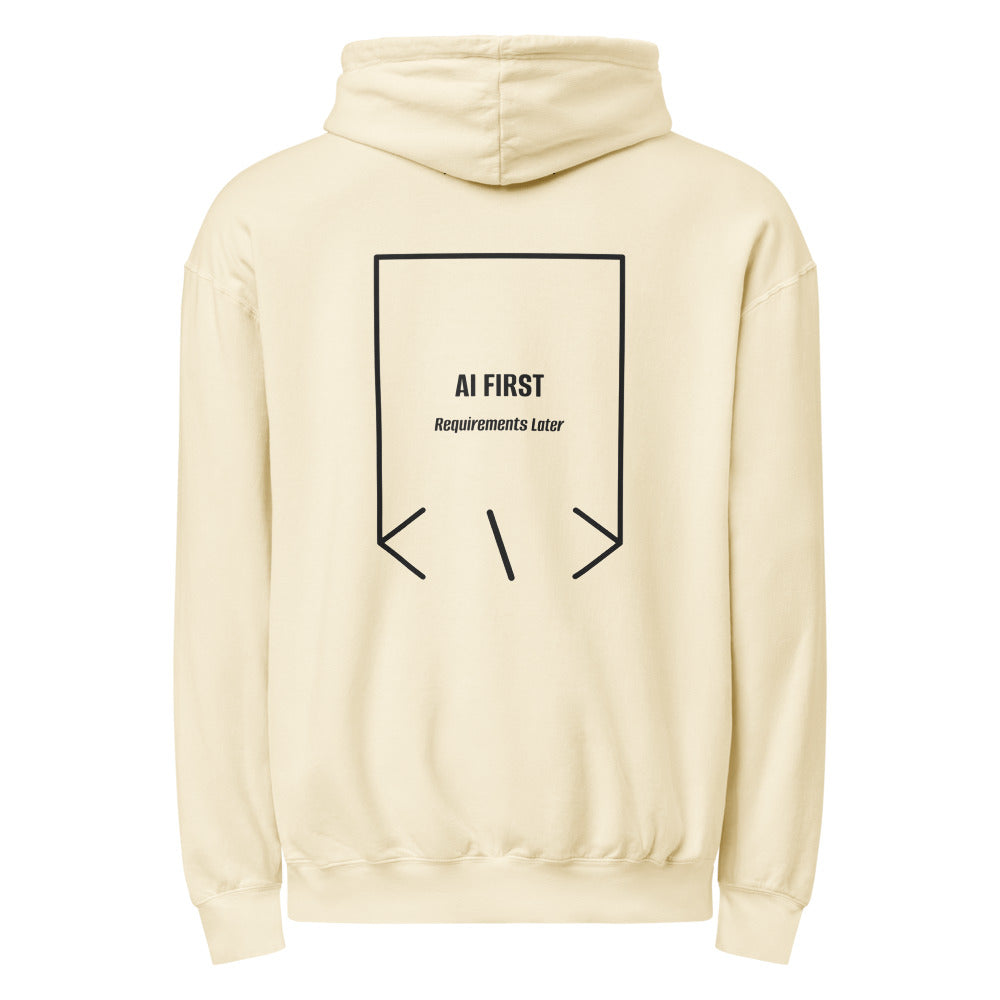 AI First — Ivory Black back mockup