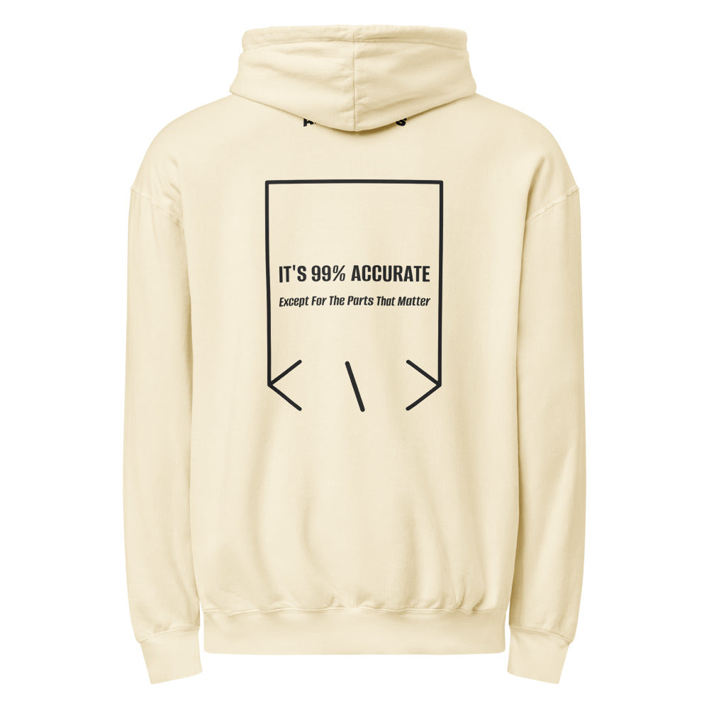 It's 99% Accurate — Ivory Black back mockup