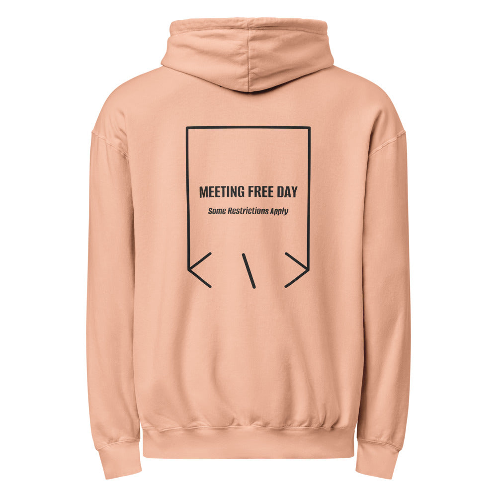 Meeting Free Day — Peachy Black back mockup