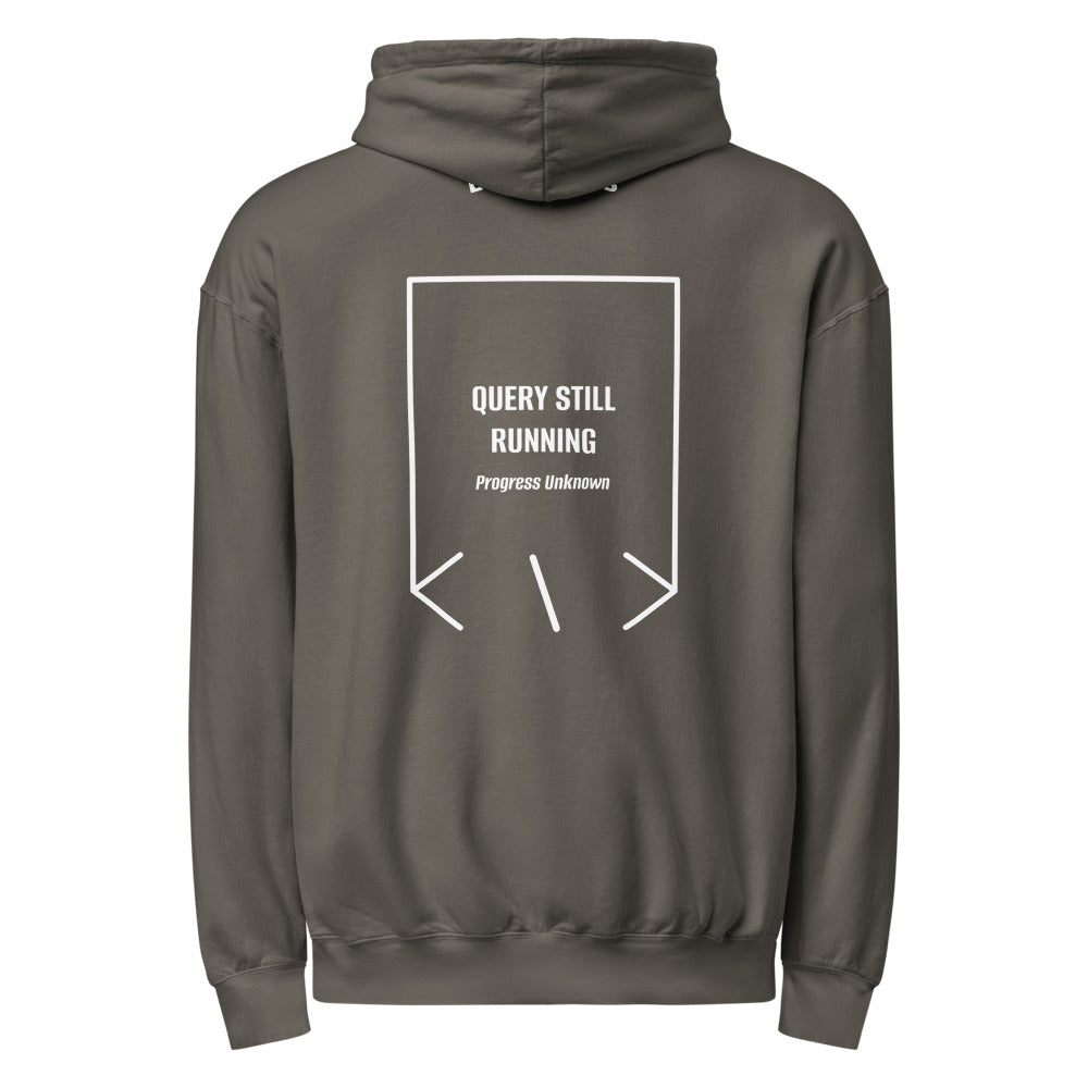 Query Still Running — Pepper White back mockup