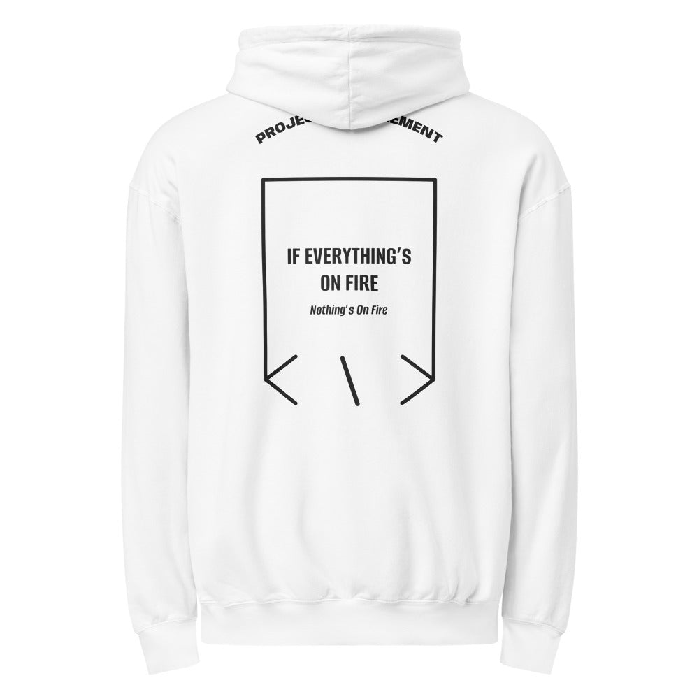 If Everything’s On Fire — White Black back mockup