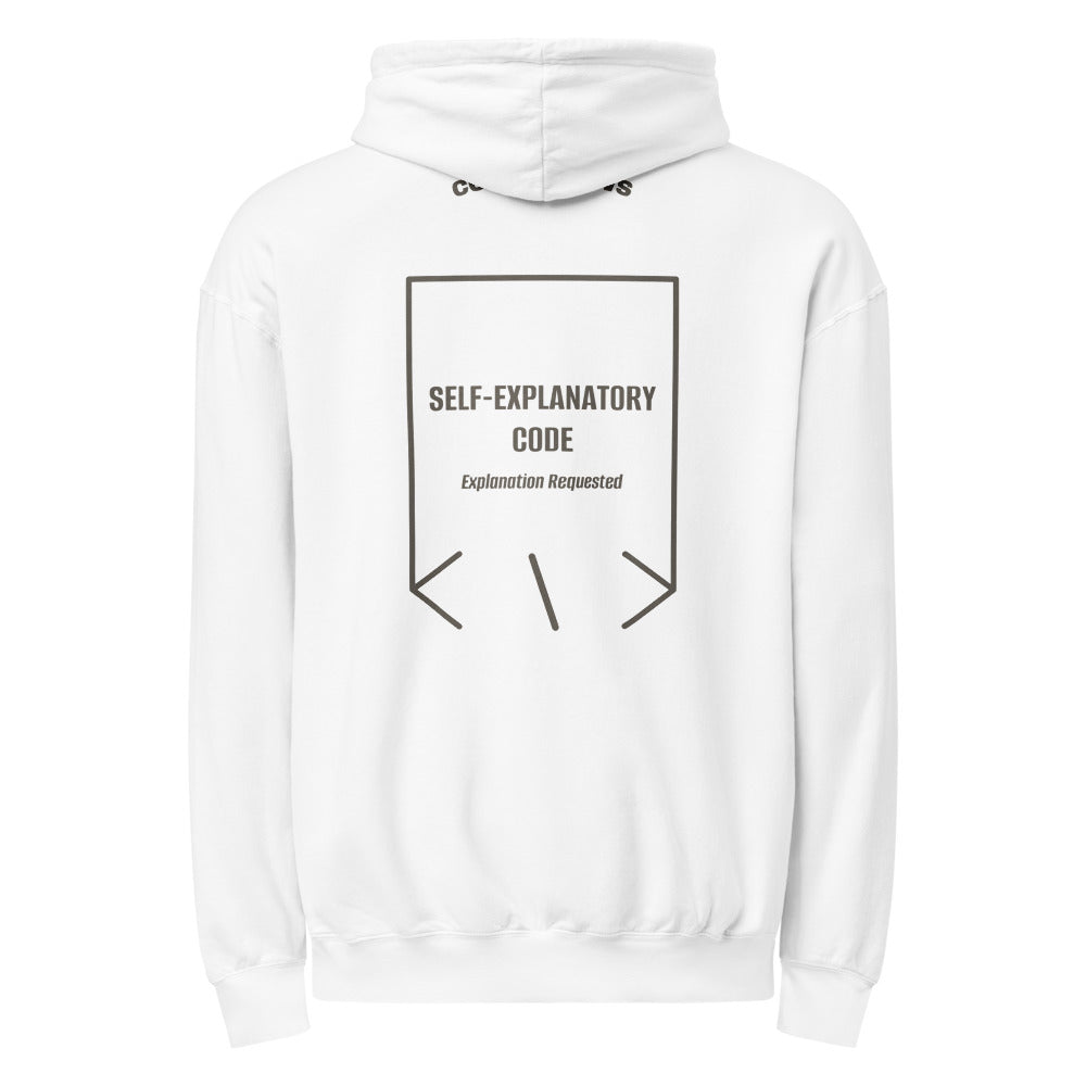 Self-Explanatory Code — White Pepper back mockup
