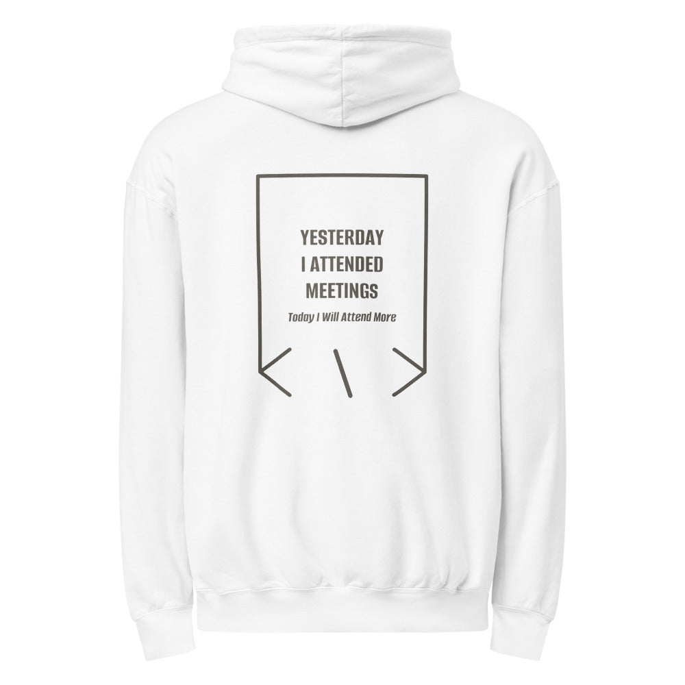 Yesterday I Attended Meetings — White Pepper back mockup