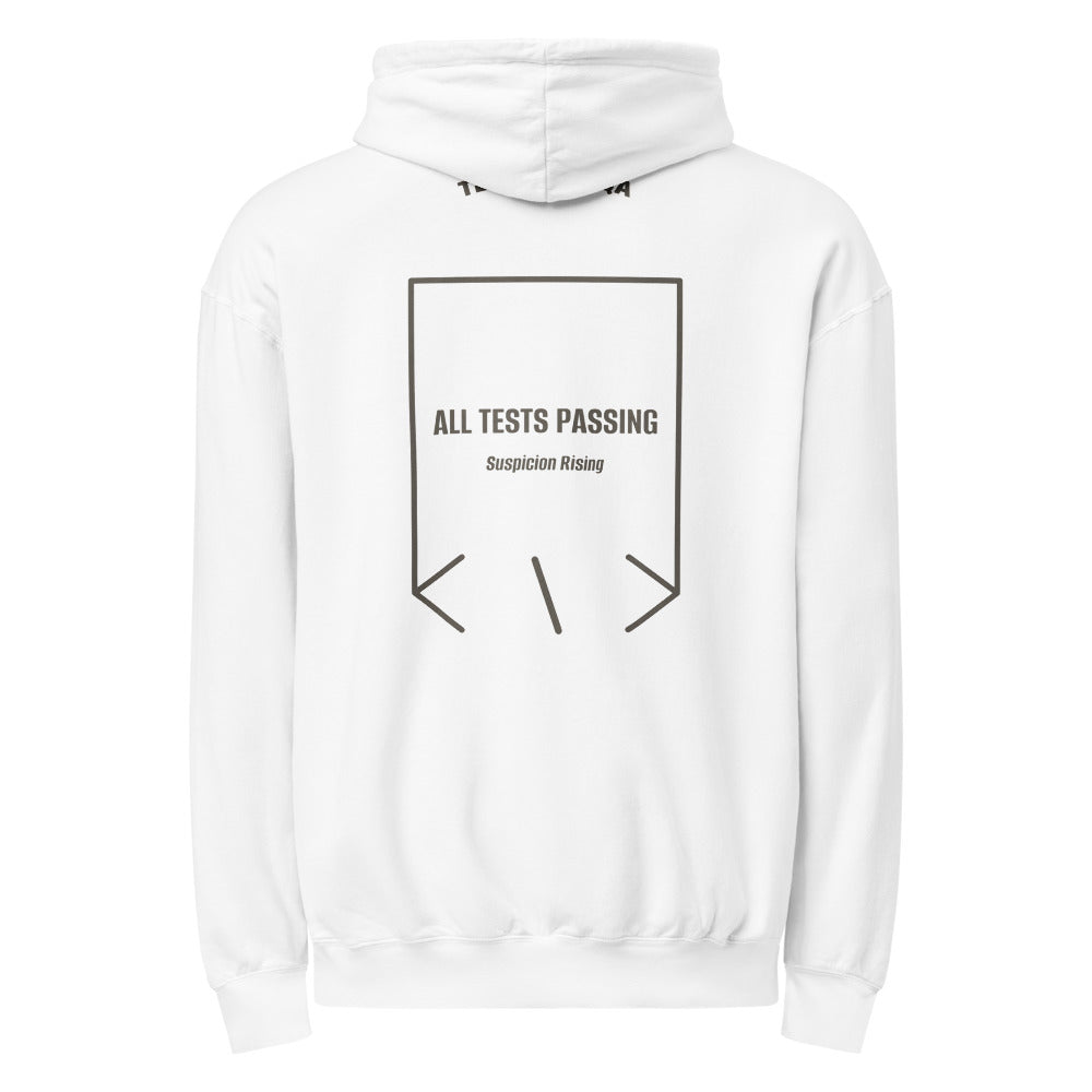 All Tests Passing — White Pepper back mockup