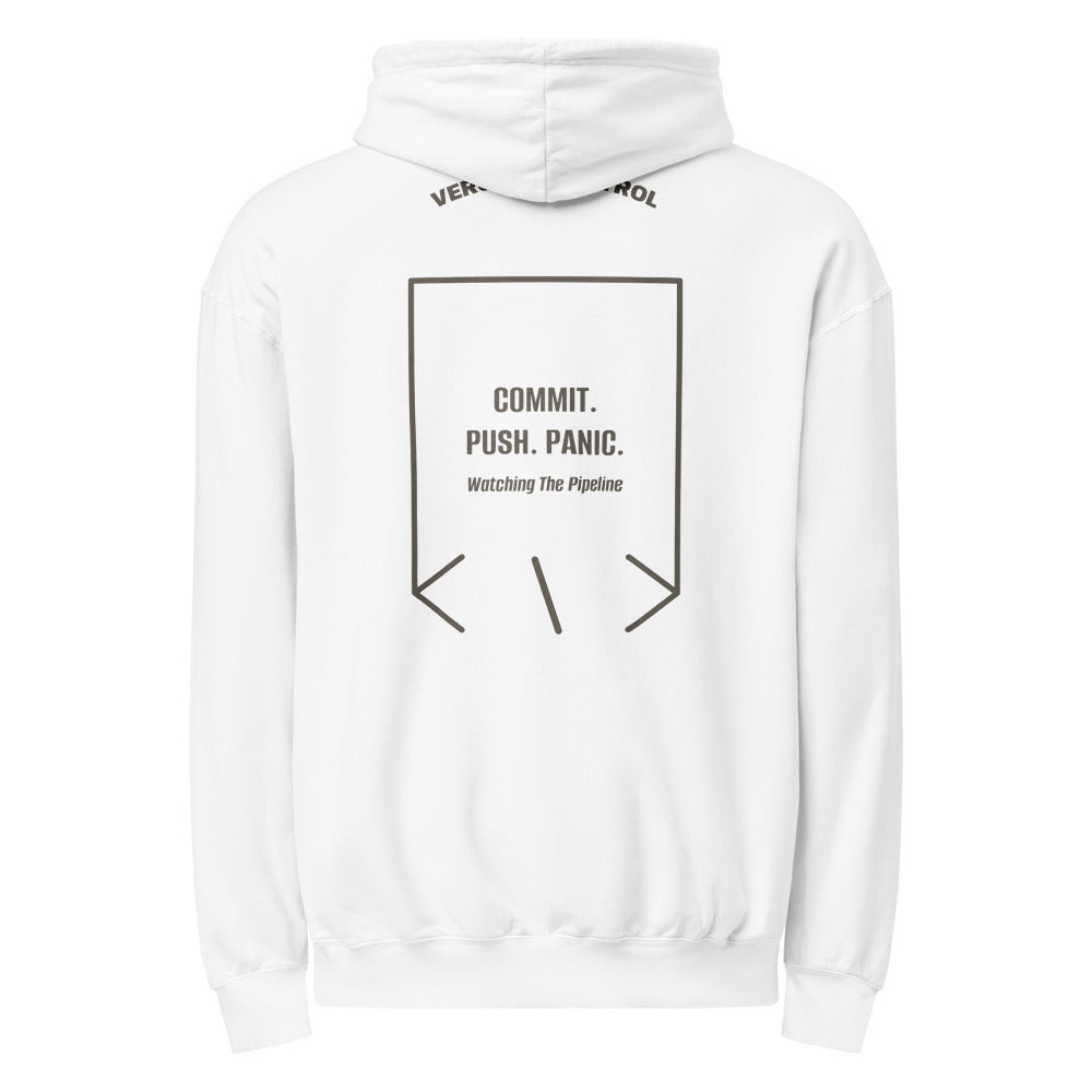Commit. Push. Panic. — White Pepper back mockup