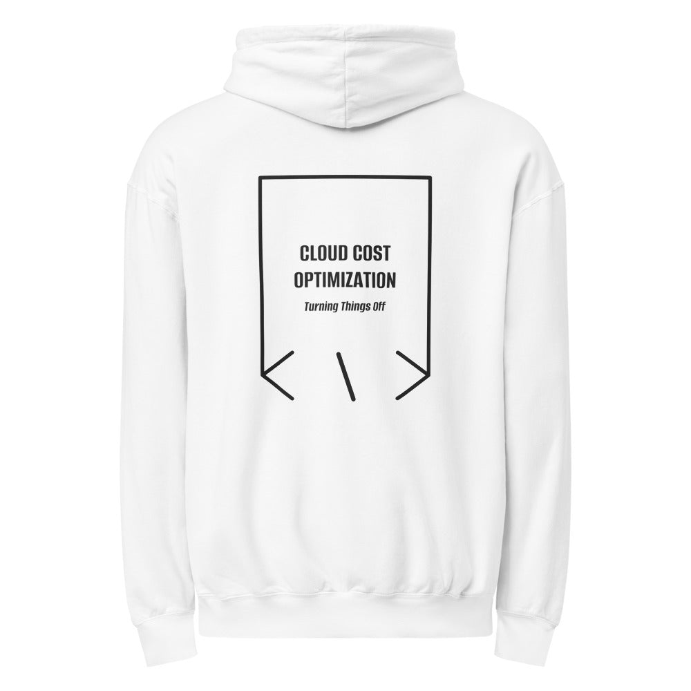 Cloud Cost Optimization — White Black back mockup