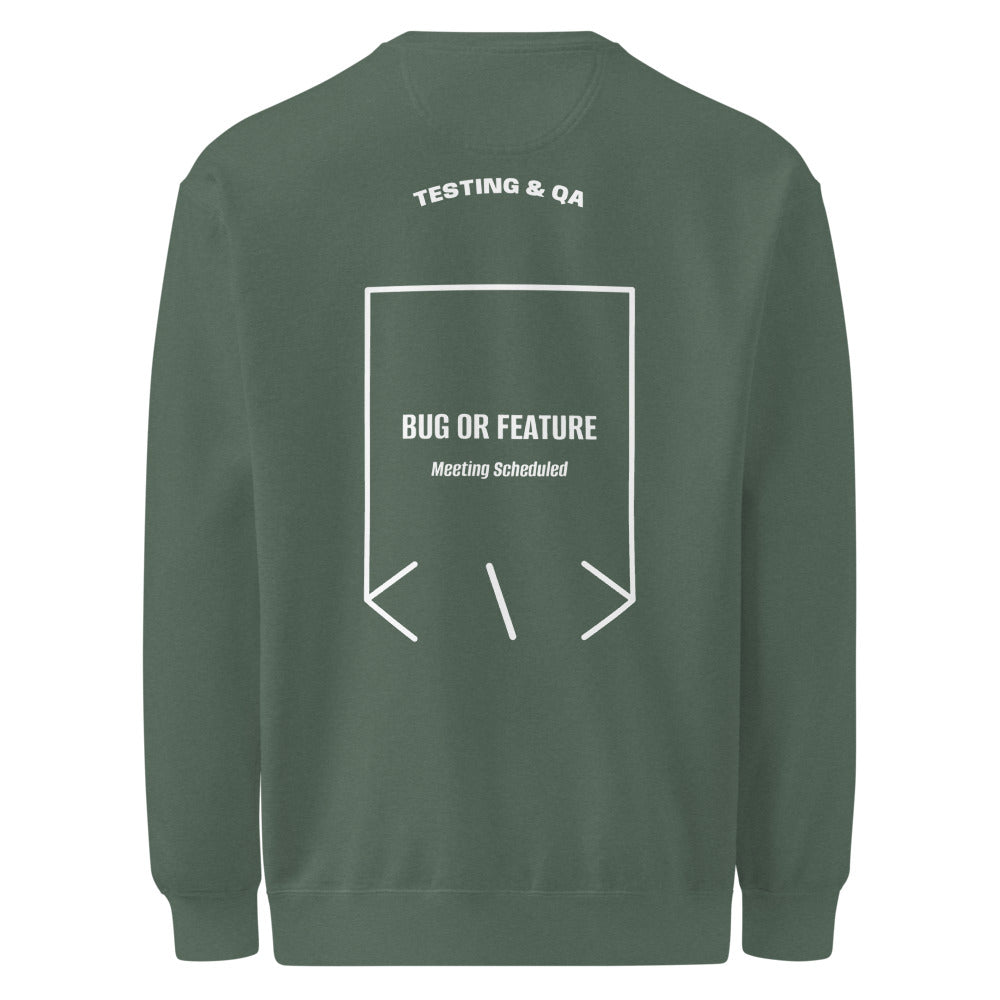 Bug Or Feature — Blue Spruce White back mockup