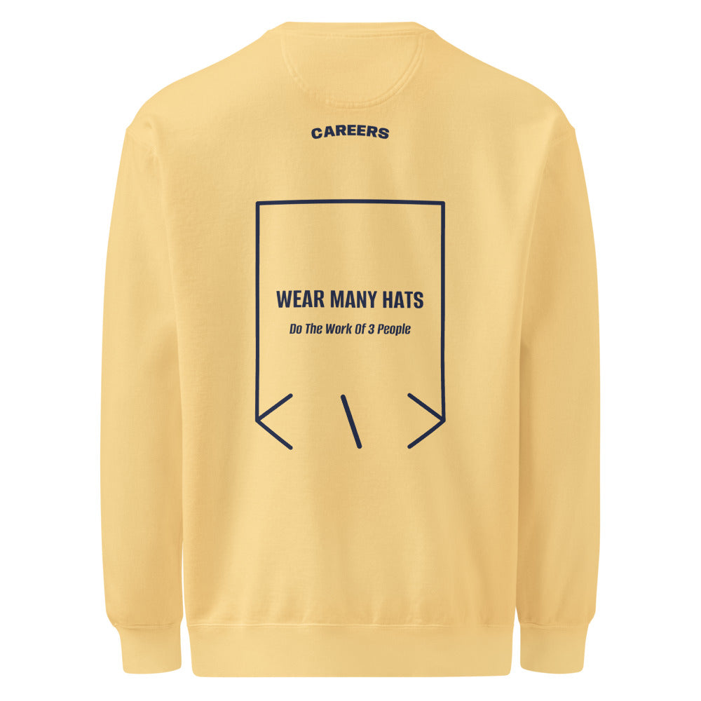 Wear Many Hats — Butter True Navy back mockup