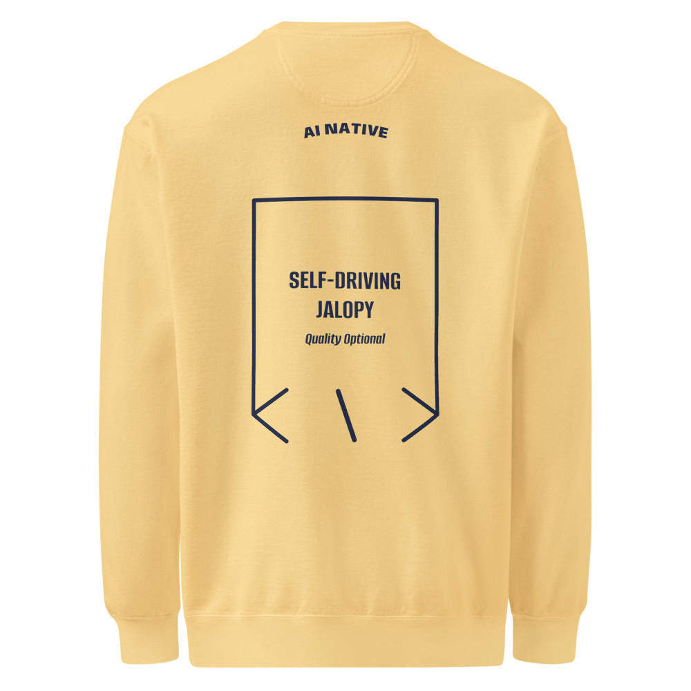 Self-Driving Jalopy — Butter True Navy back mockup