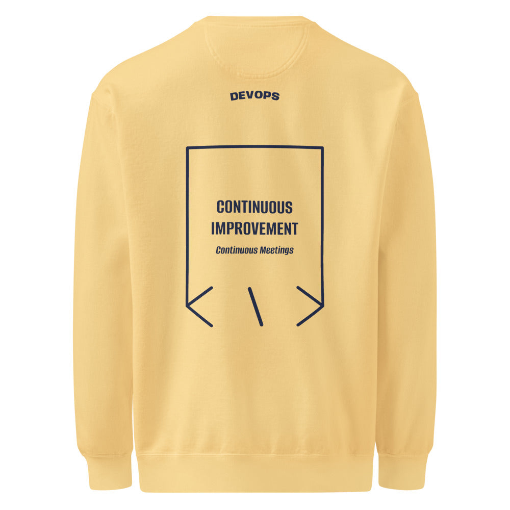Continuous Improvement — Butter True Navy back mockup