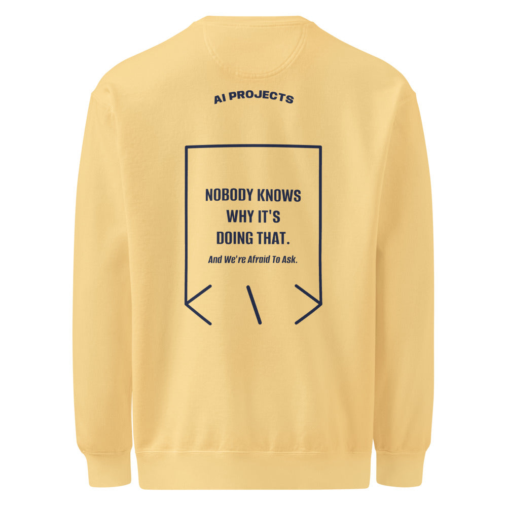 Nobody Knows Why It's Doing That. — Butter True Navy back mockup