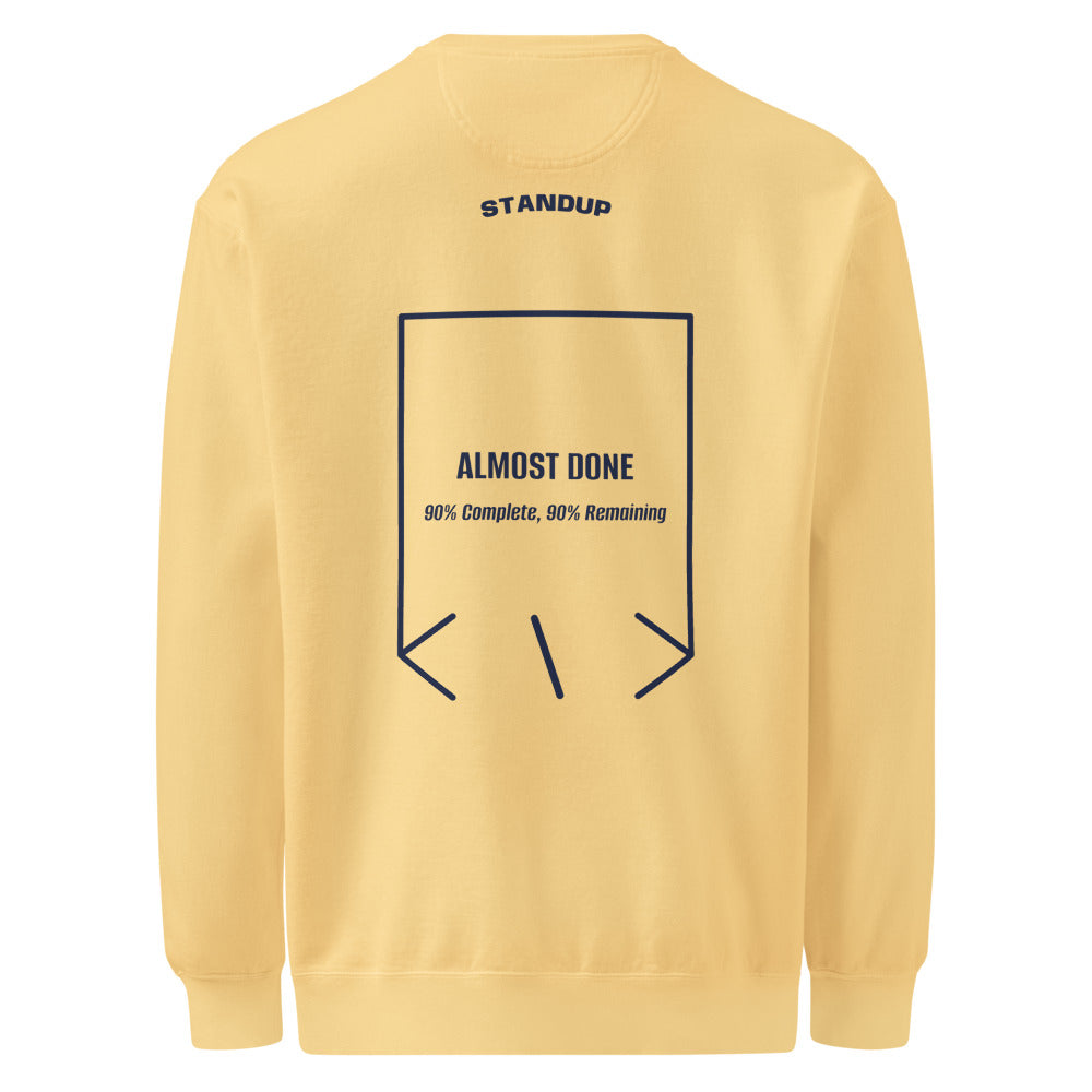 Almost Done — Butter True Navy back mockup