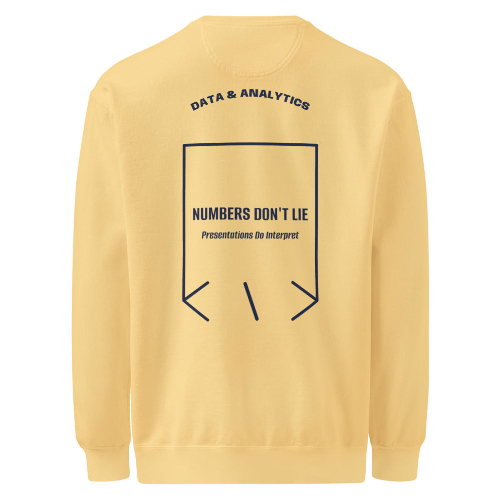 Numbers Don't Lie — Butter True Navy back mockup
