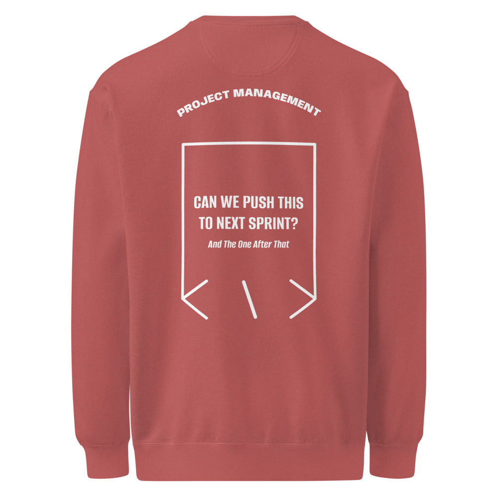 Can We Push This To Next Sprint? — Crimson White back mockup