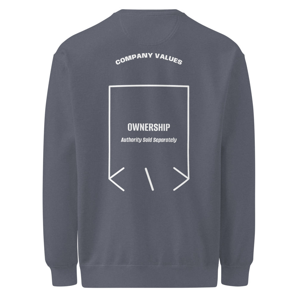 Ownership — Denim White back mockup