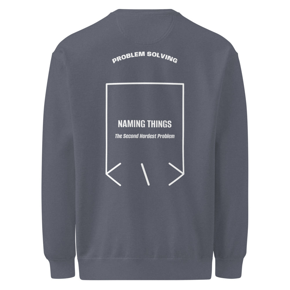 Naming Things — Denim White back mockup