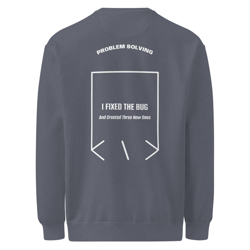 I Fixed The Bug — Denim White back mockup