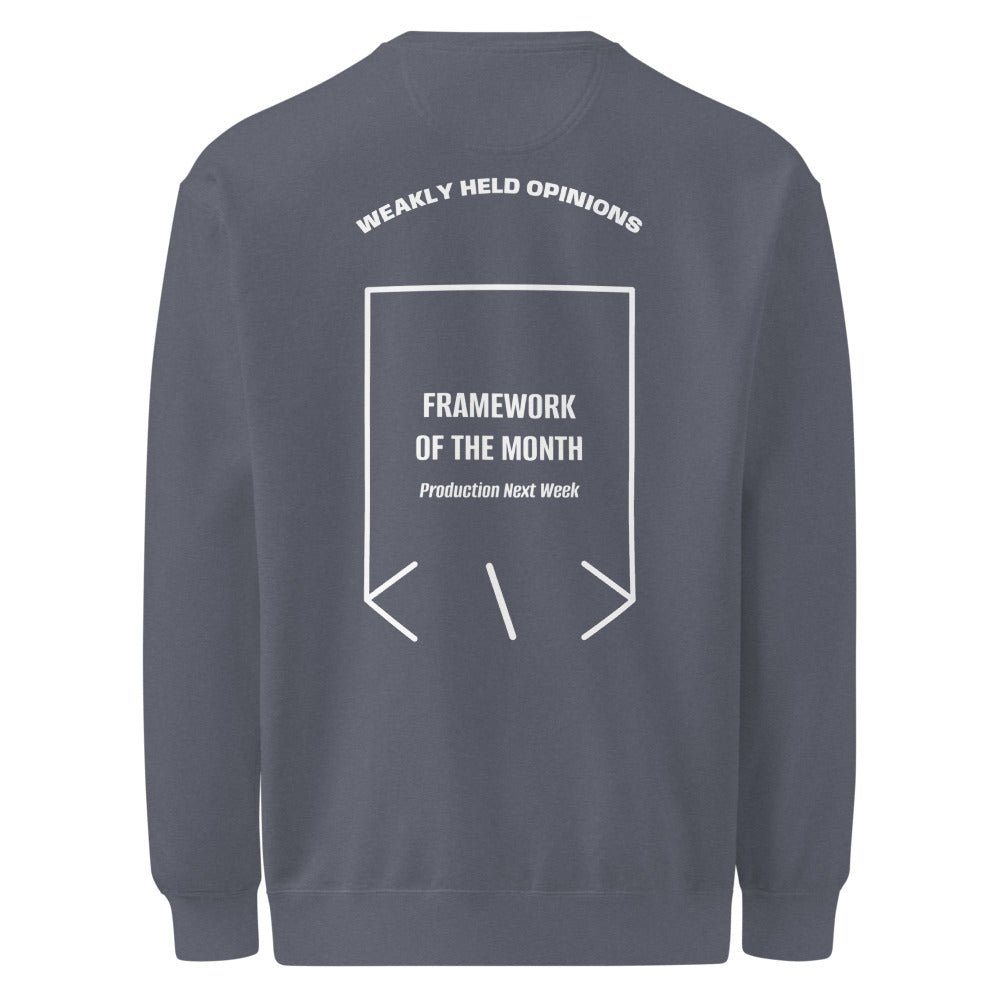 Framework Of The Month — Denim White back mockup