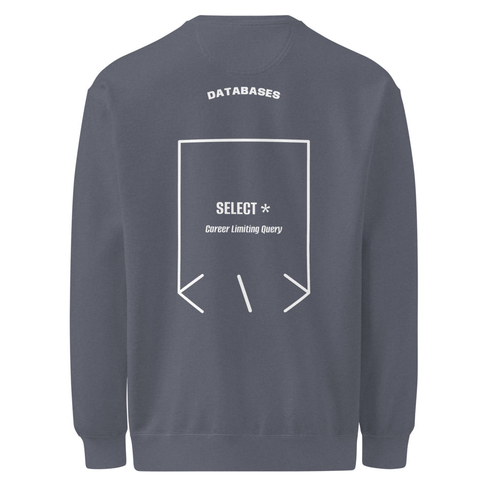 SELECT * — Denim White back mockup