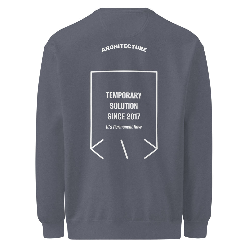 Temporary Solution Since 2017 — Denim White back mockup
