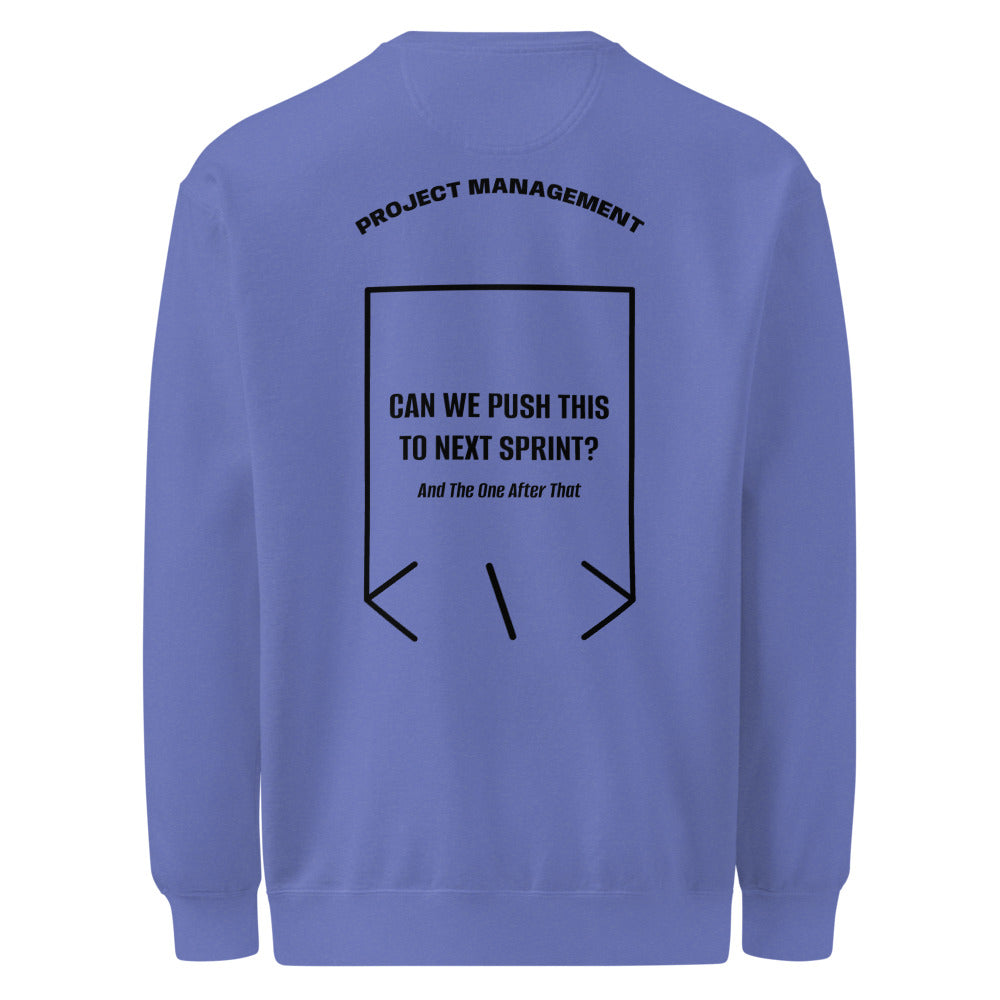 Can We Push This To Next Sprint? — Flo Blue Black back mockup