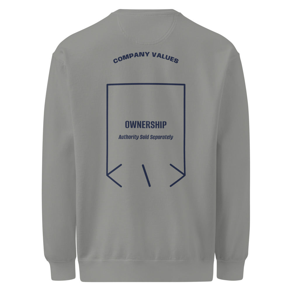 Ownership — Grey True Navy back mockup