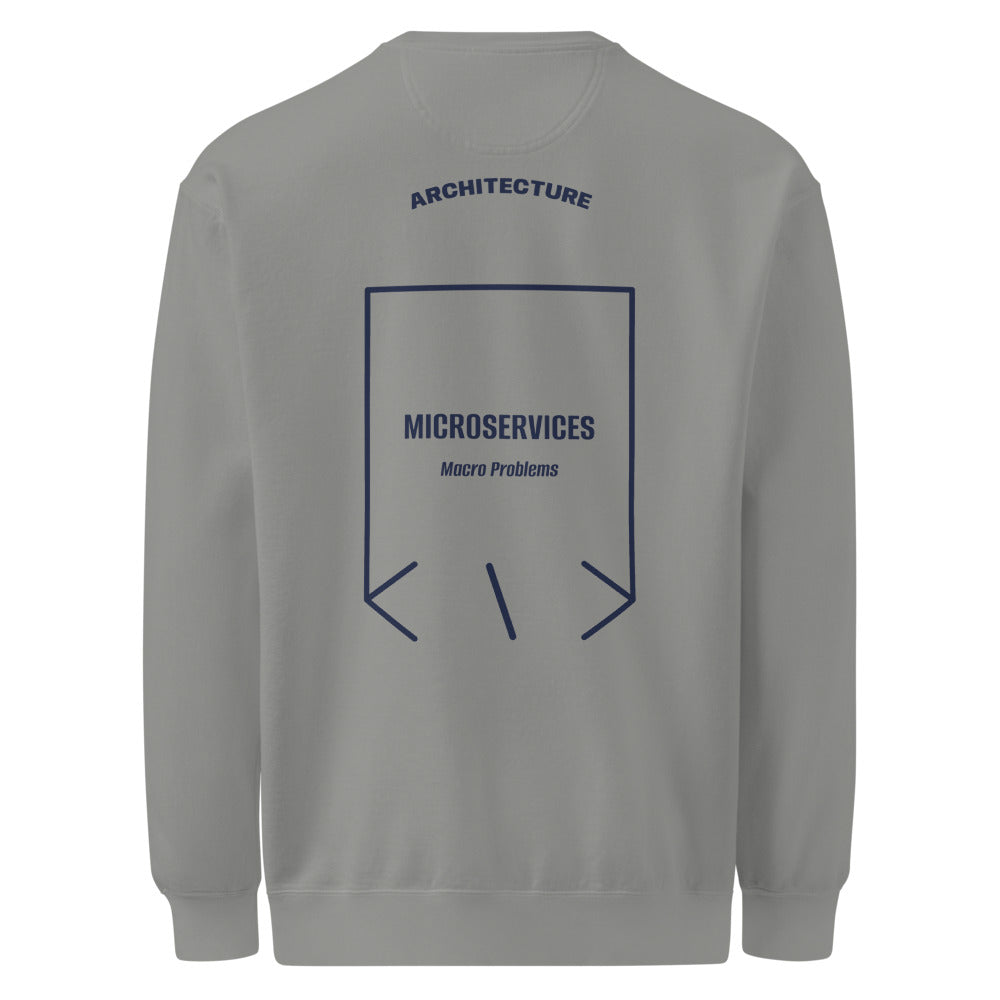 Microservices — Grey True Navy back mockup