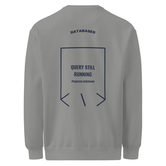 Query Still Running — secondary back mockup