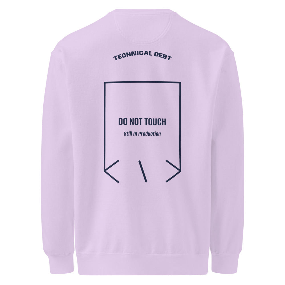 Do Not Touch — Orchid True Navy back mockup